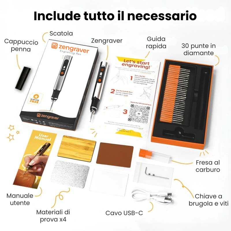 La penna incisore Zengraver originale